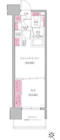 レジディア門前仲町プレイスの物件間取画像